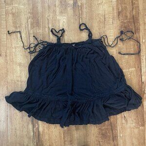 Womens Free‎ people fp black tank top size medium m